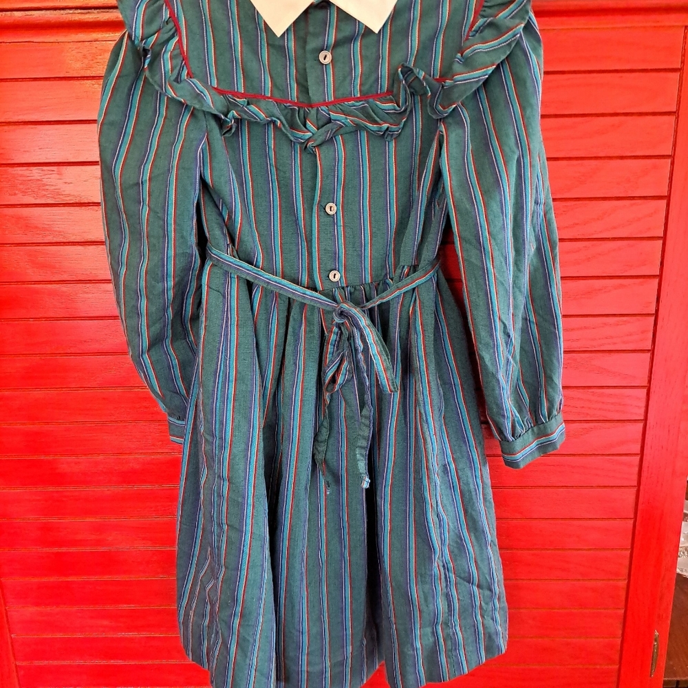 Polly Flinders 7 Paper Tag Vtg Dress Cosplay Movie Prop Plaid Classic - Picture 4 of 5
